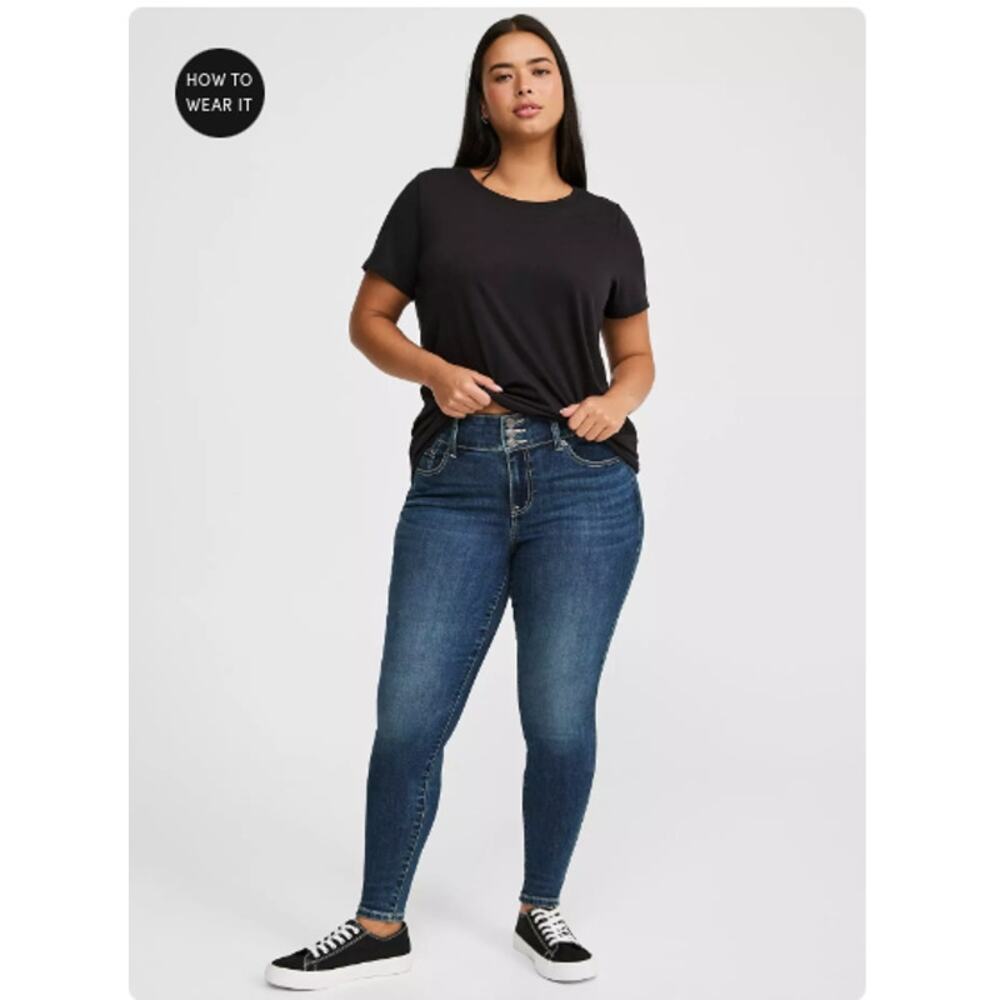 Torrid Blue Jegging Skinny Super Soft High-Rise Jean Size 26S